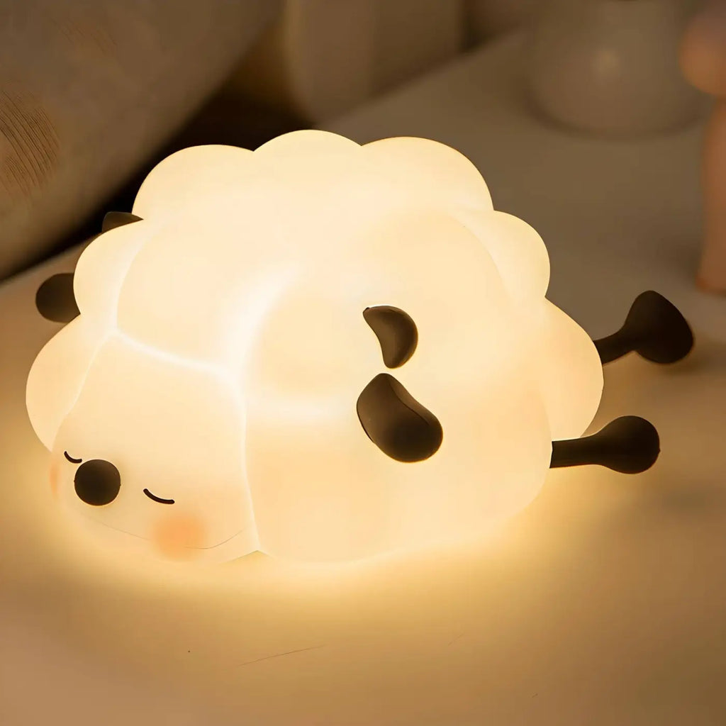 Veilleuse mouton aux formes rondes pour chambre de bébé