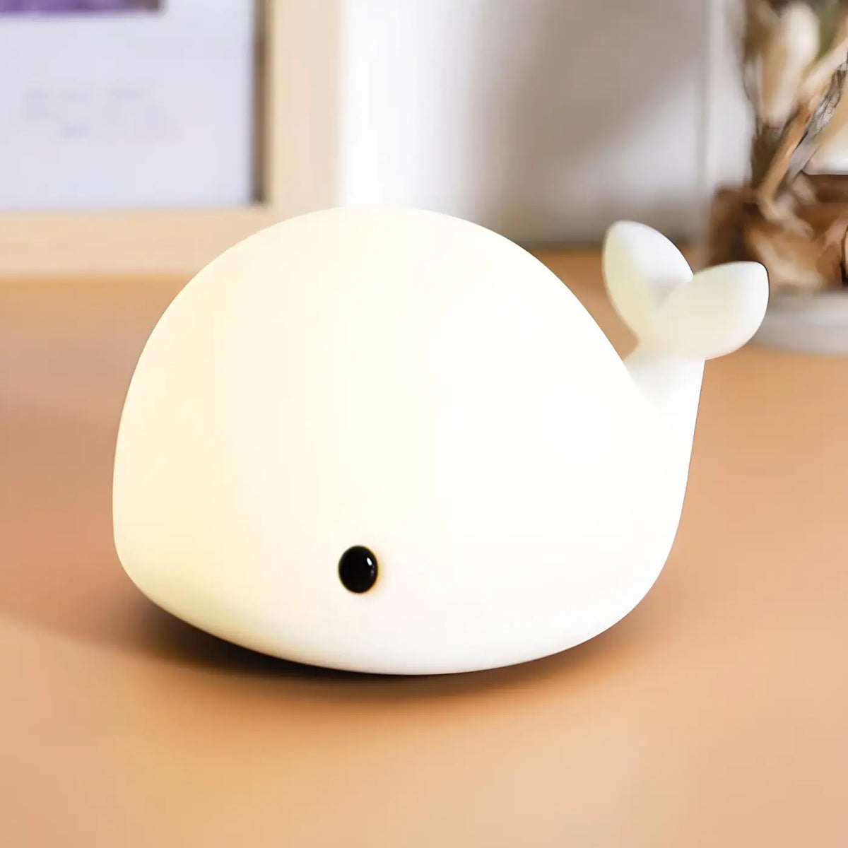 Veilleuse baleine en silicone, plusieurs couleurs de lumière
