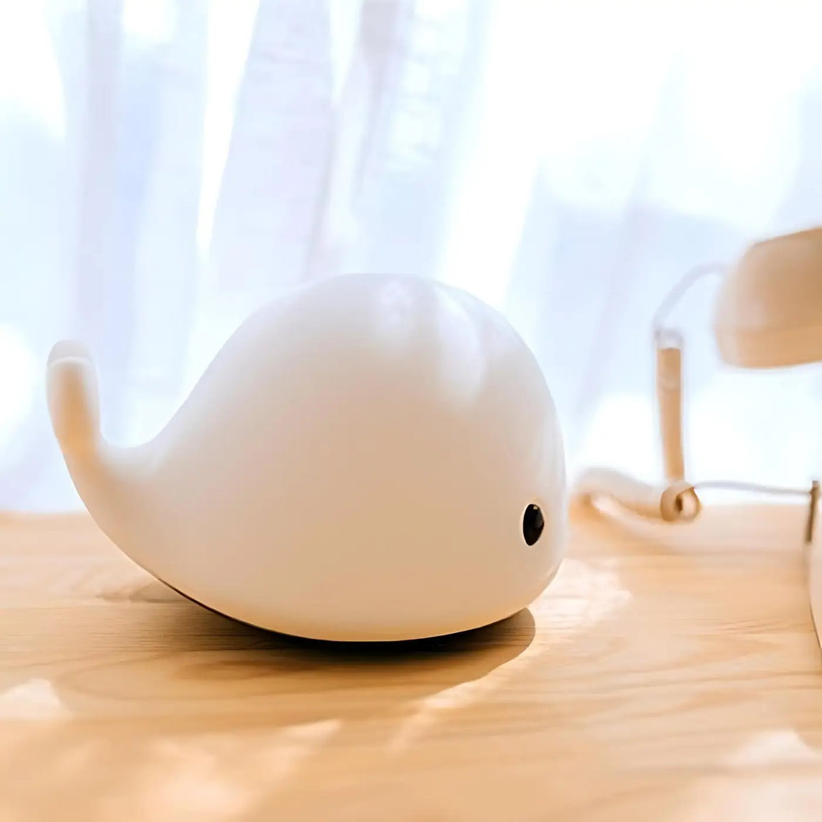 Veilleuse baleine en silicone, plusieurs couleurs de lumière