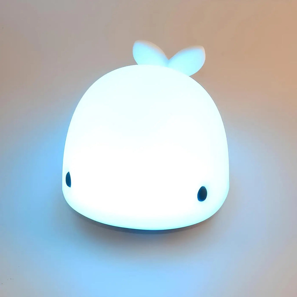 Veilleuse baleine en silicone, plusieurs couleurs de lumière