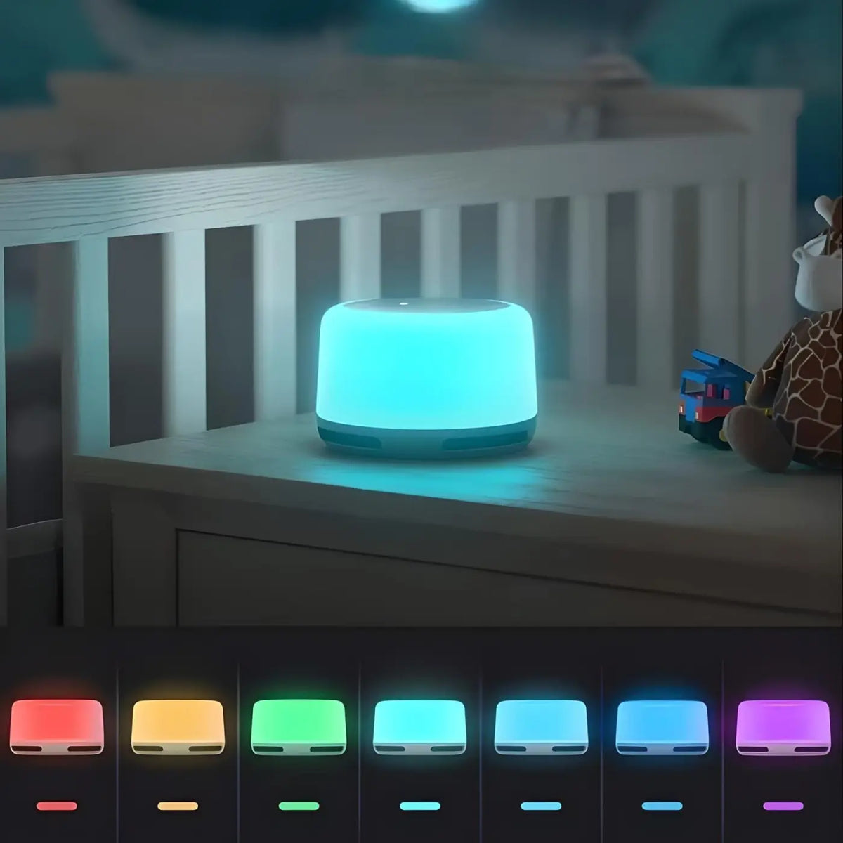 Veilleuse musicale pour bébé, lumière douce et berceuse