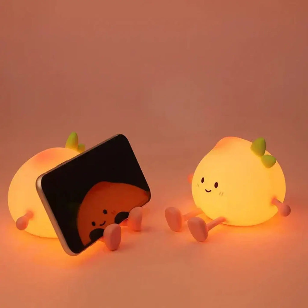 Veilleuse fruit en silicone, jeux de couleurs, enfant ou adulte