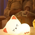 Veilleuse chat à lumière douce pour chambre