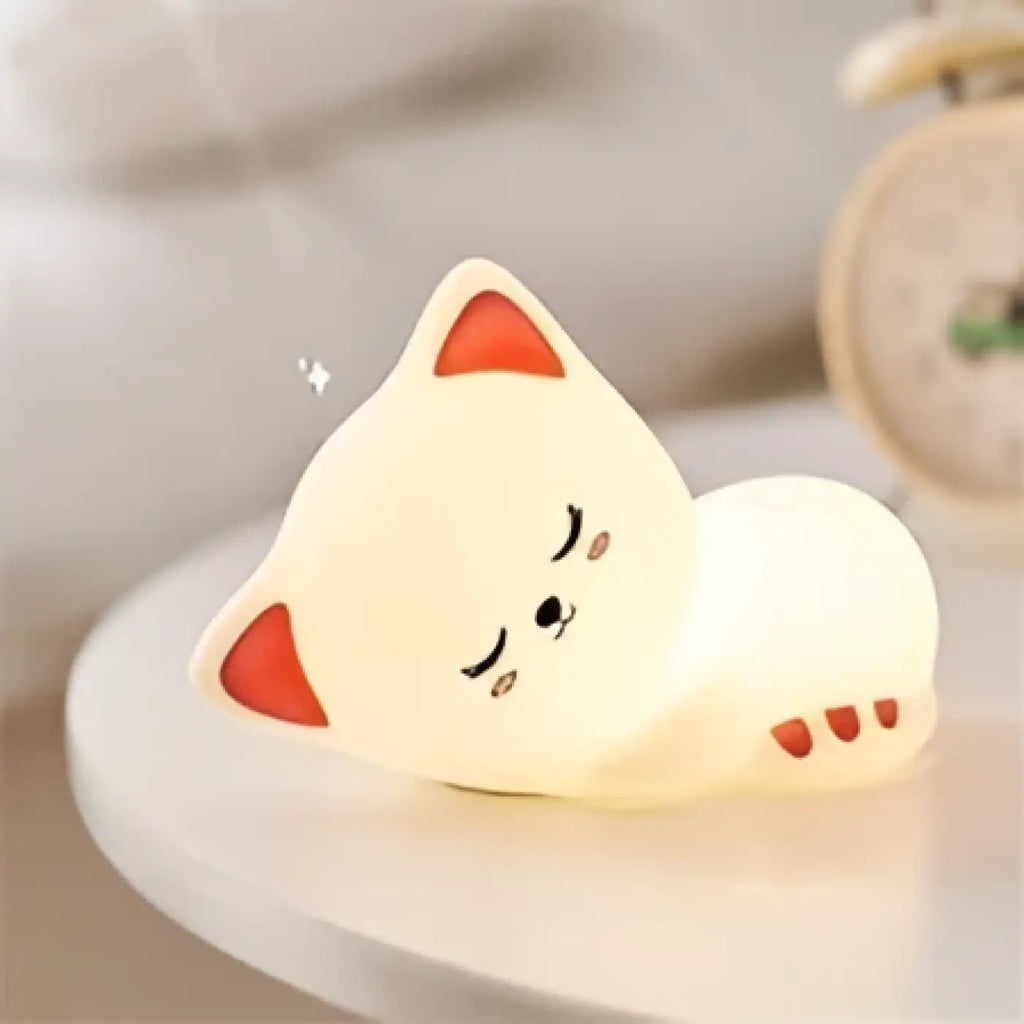 Veilleuse chat à lumière douce pour chambre
