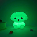 Veilleuse chiot en silicone souple pour chambre d'enfant