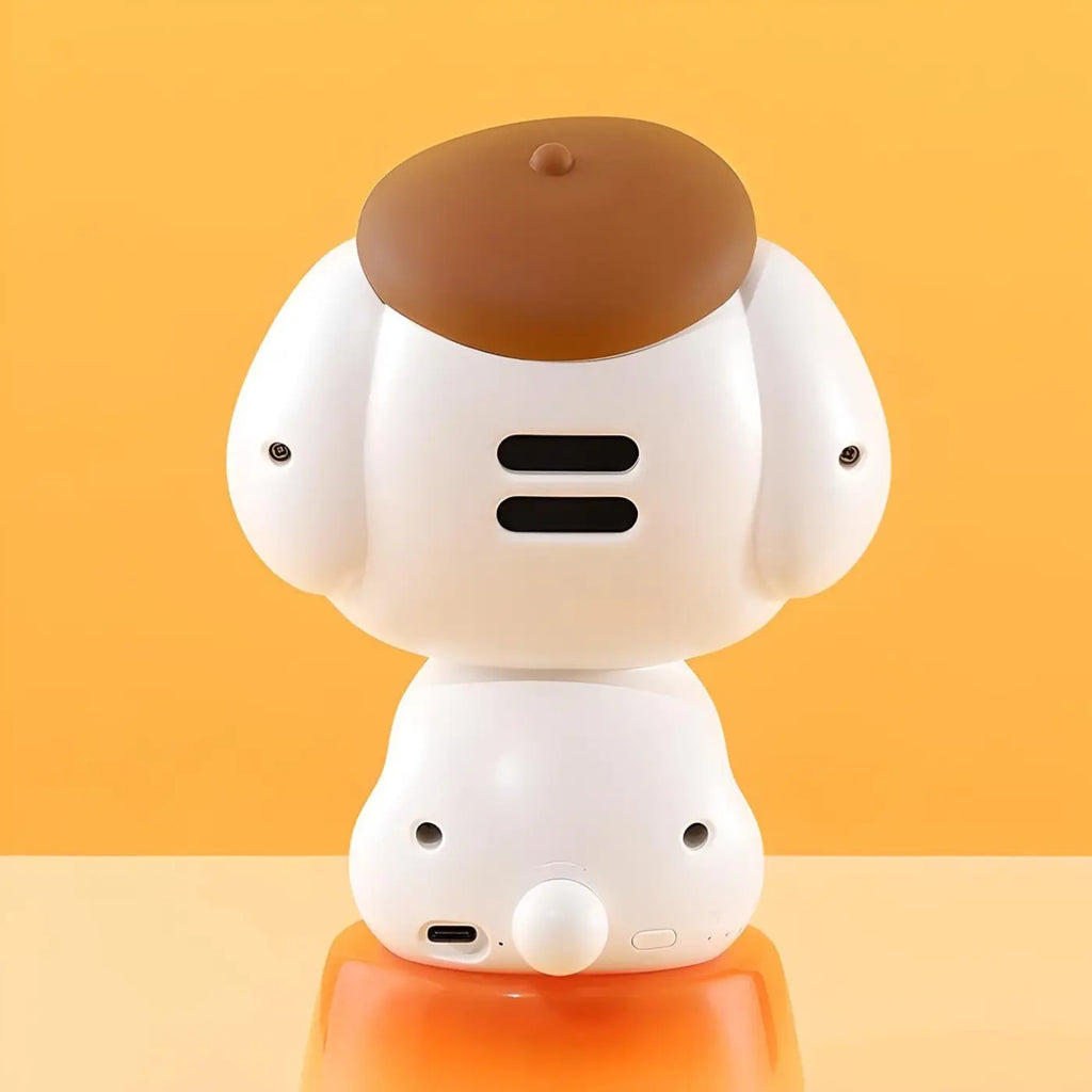 Veilleuse petit chien aux formes rondes, lumière et musique