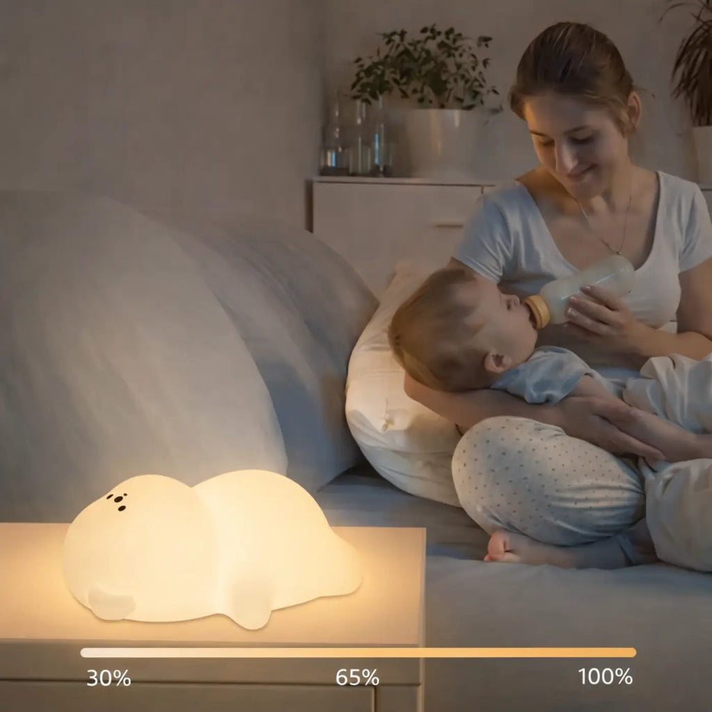 Veilleuse ourson cocooning, lumière douce