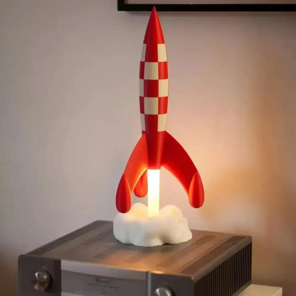 Veilleuse fusée pour chambre d'enfant, thème espace