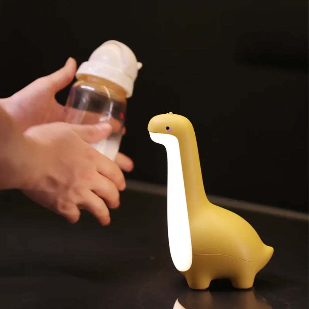 Veilleuse dinosaure rechargeable, bleue, verte ou jaune