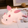 Veilleuse dragon pour chambre d'enfant, rose ou bleu, rose