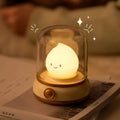 Veilleuse à lueur façon flamme, courbes douces, rechargeable