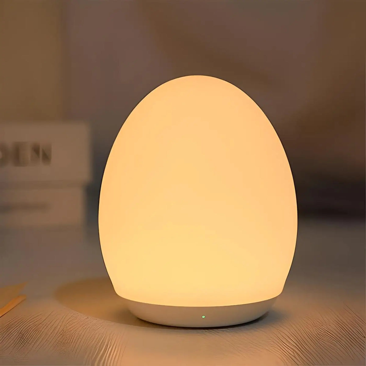 Veilleuse en forme d'œuf rechargeable, plusieurs couleurs