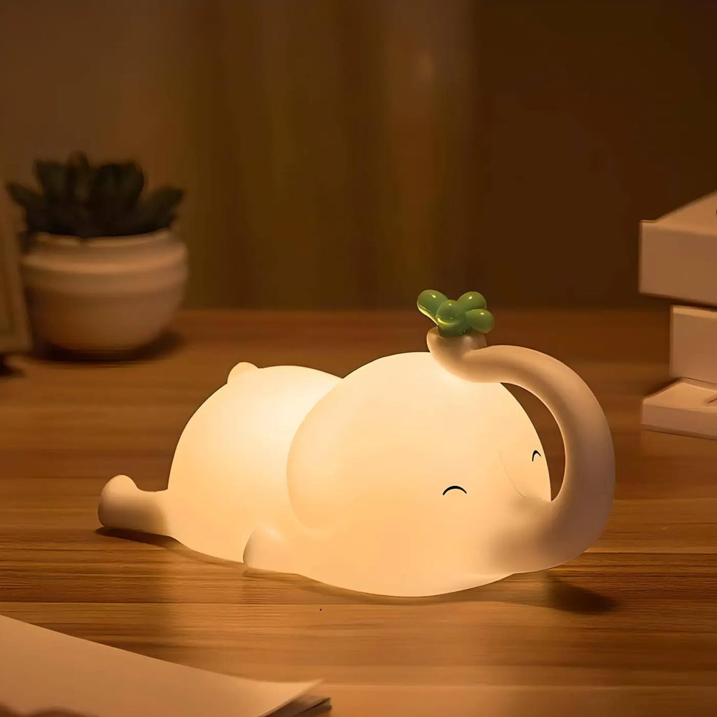 Veilleuse en silicone souple à l'allure tendre, pour enfant
