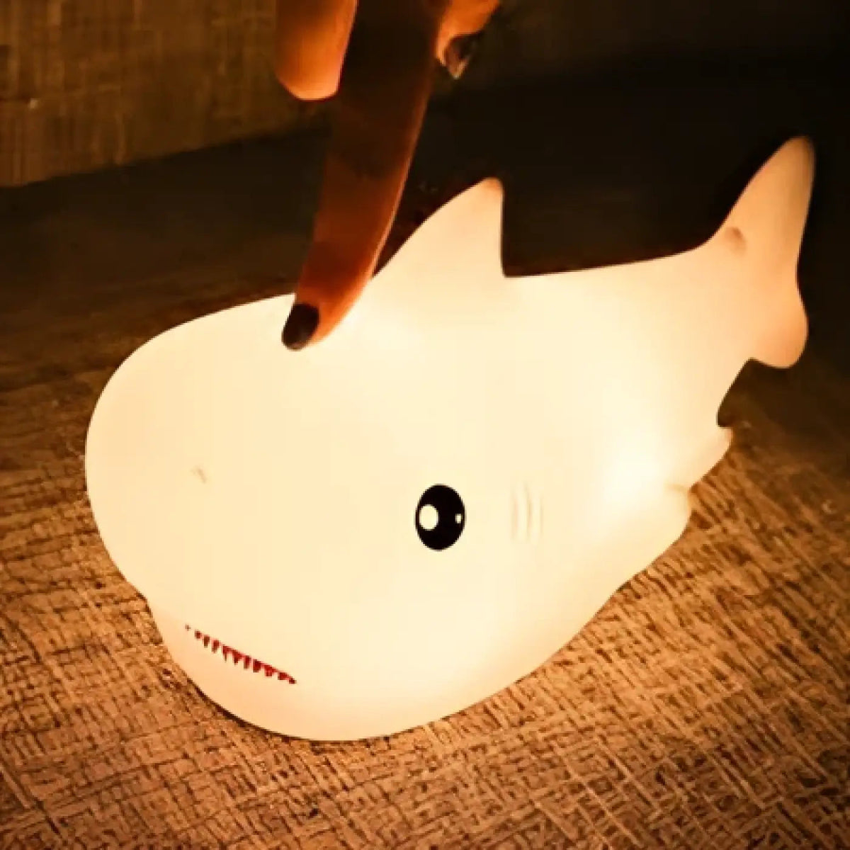 Veilleuse requin pour chambre d'enfant, lumière tamisée