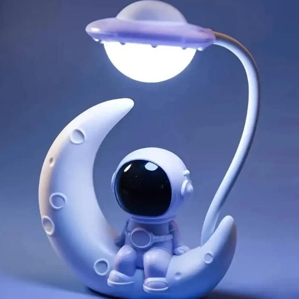 Veilleuse astronaute sur la lune, pour chambre d'enfant