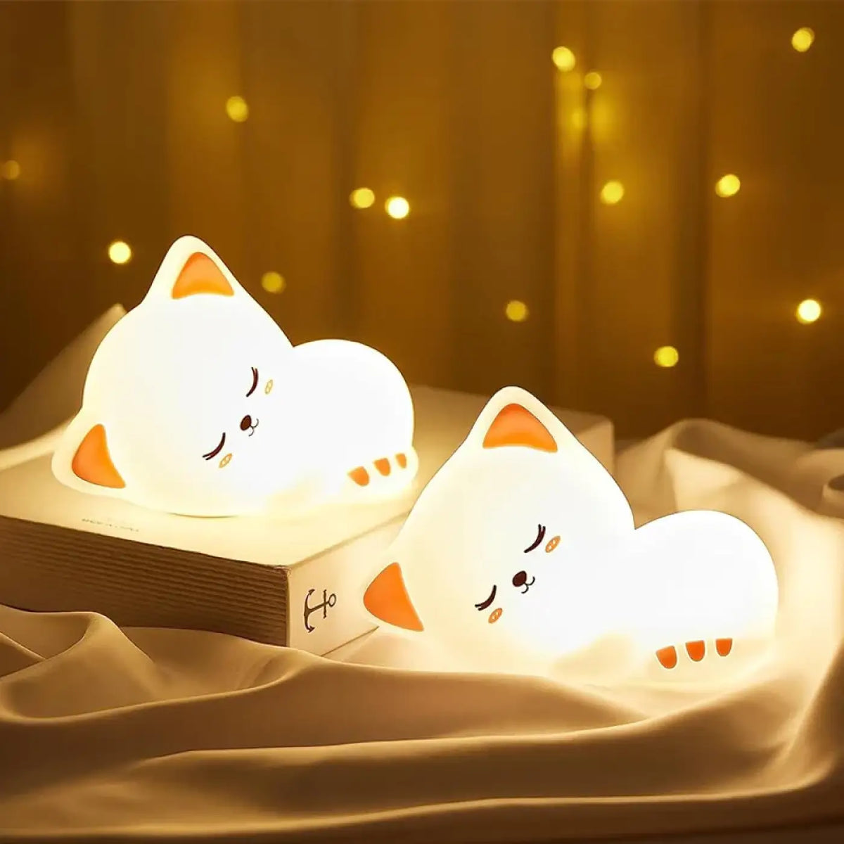 Veilleuse chat mignon pour chambre d'enfant