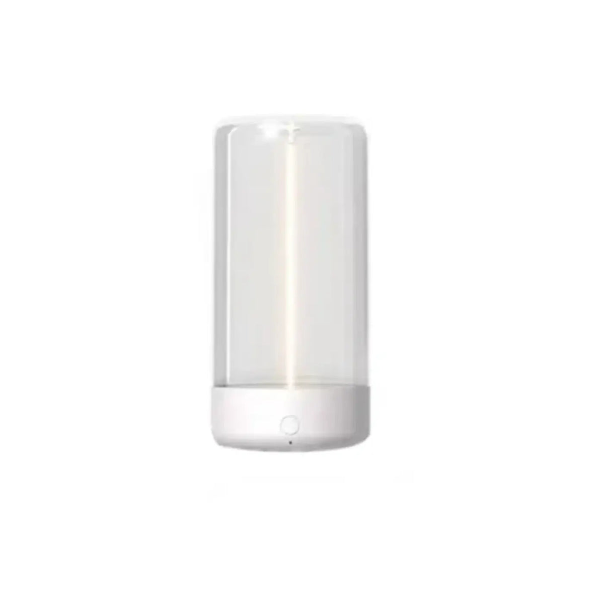 Veilleuse en verre épurée, beige, blanc ou vert, blanc