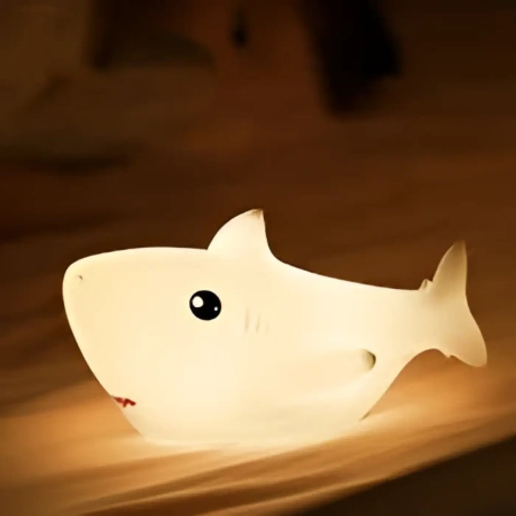 Veilleuse requin pour chambre d'enfant, lumière tamisée