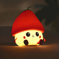 Veilleuse champignon en silicone doux, LED intégrée