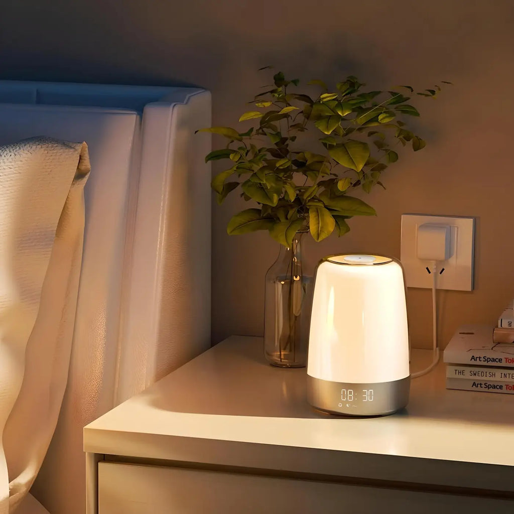 Veilleuse réveil lumineux, lumière progressive et colorée