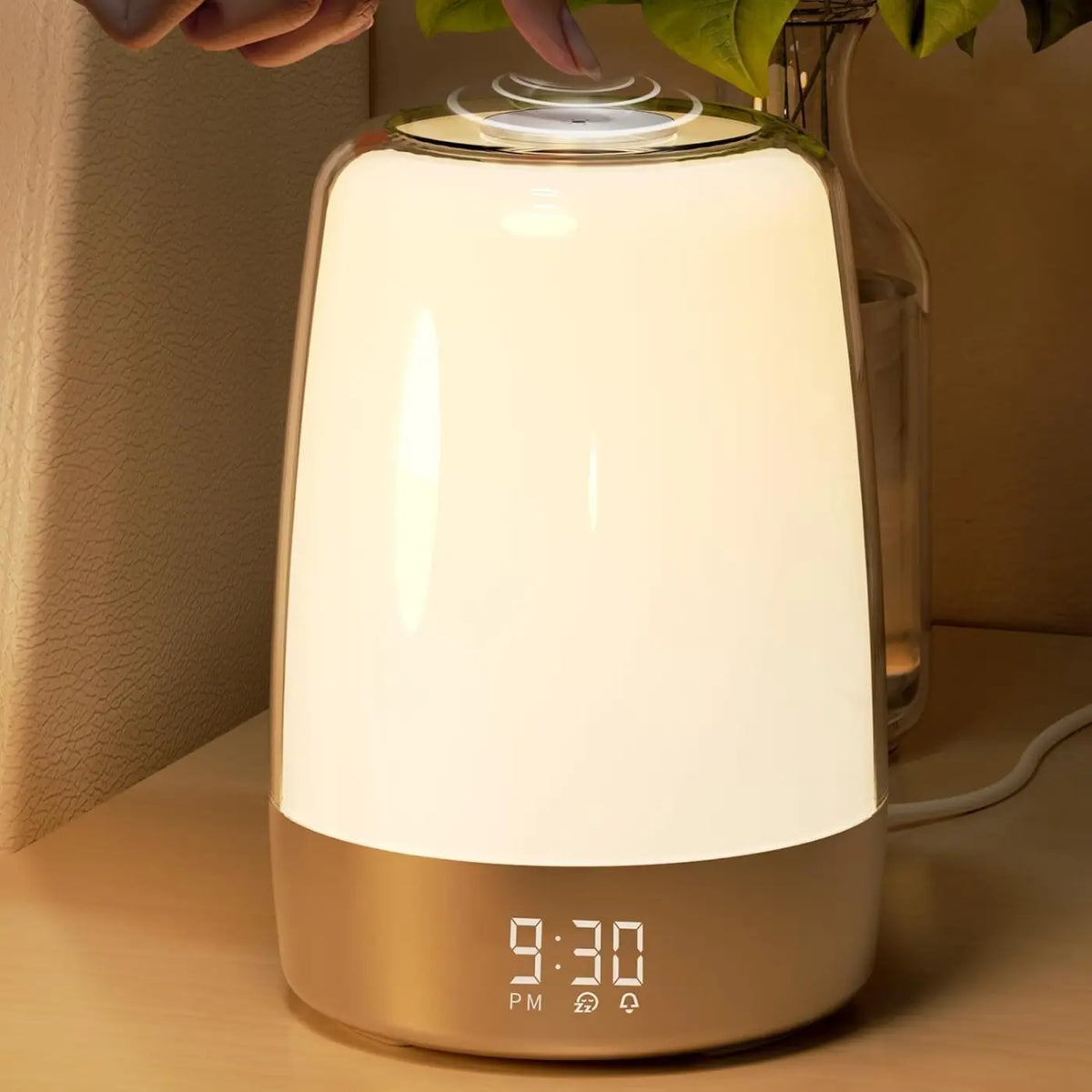 Veilleuse réveil lumineux, lumière progressive et colorée