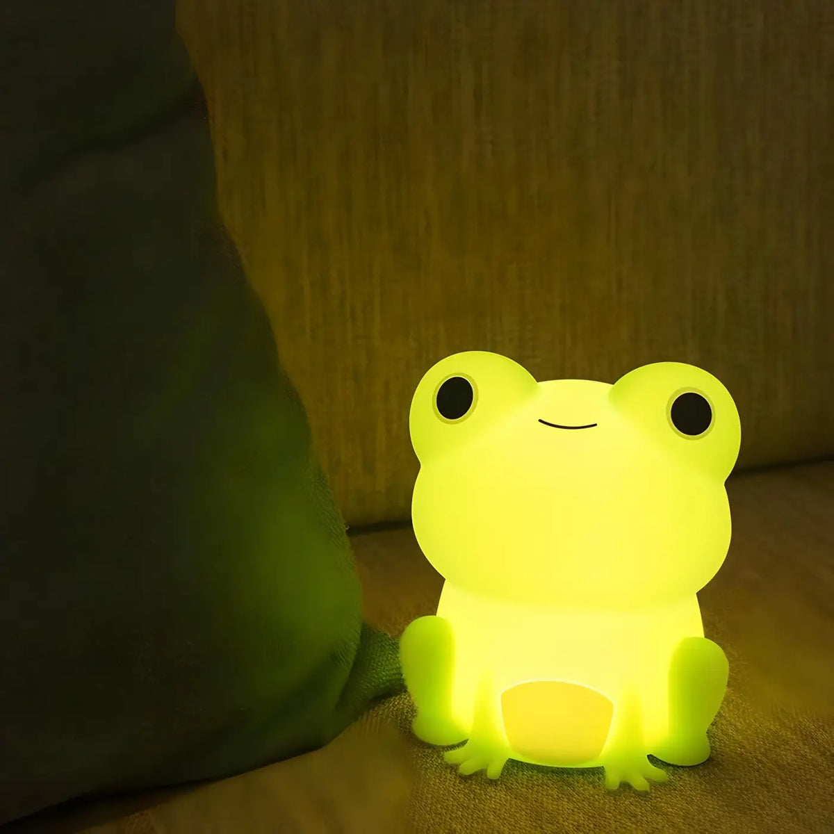 Veilleuse grenouille en silicone souple, plusieurs couleurs