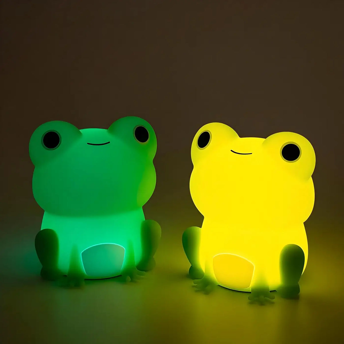 Veilleuse grenouille en silicone souple, plusieurs couleurs