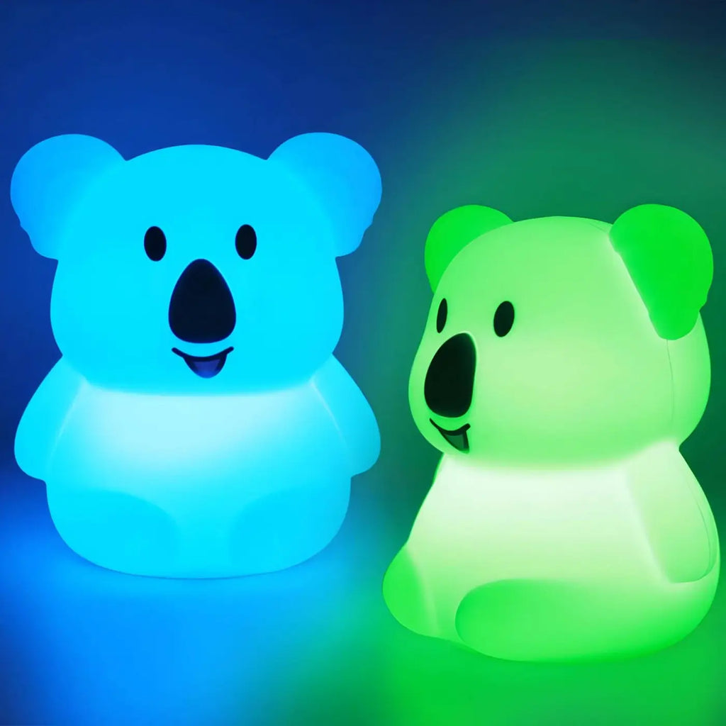Veilleuse koala en silicone doux, couleur de lumière évolutive