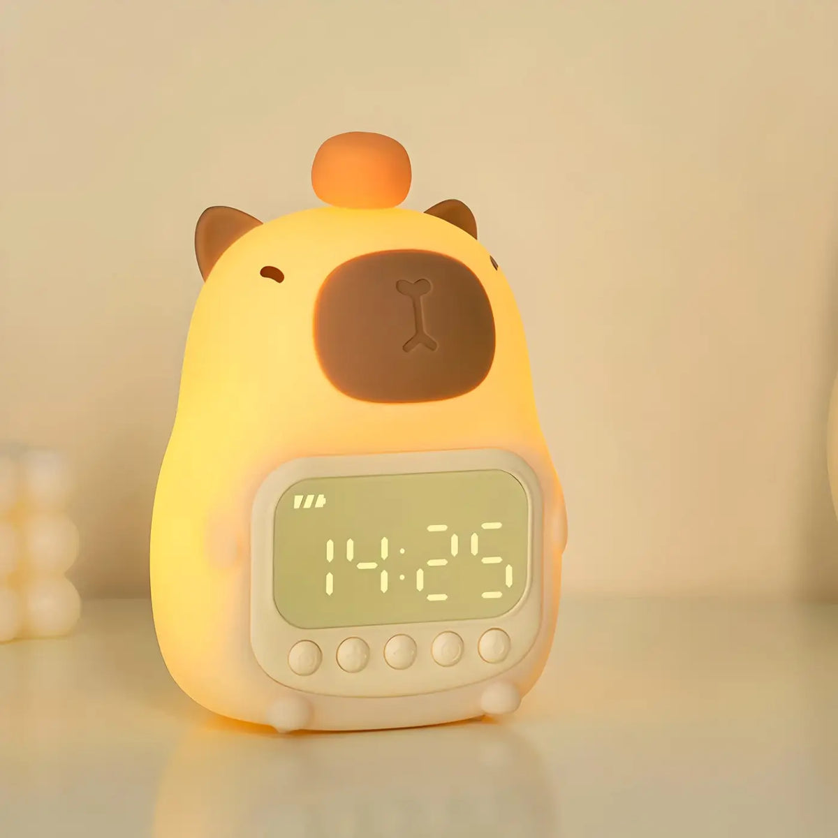Veilleuse animal compacte et rechargeable, luminosité réglable