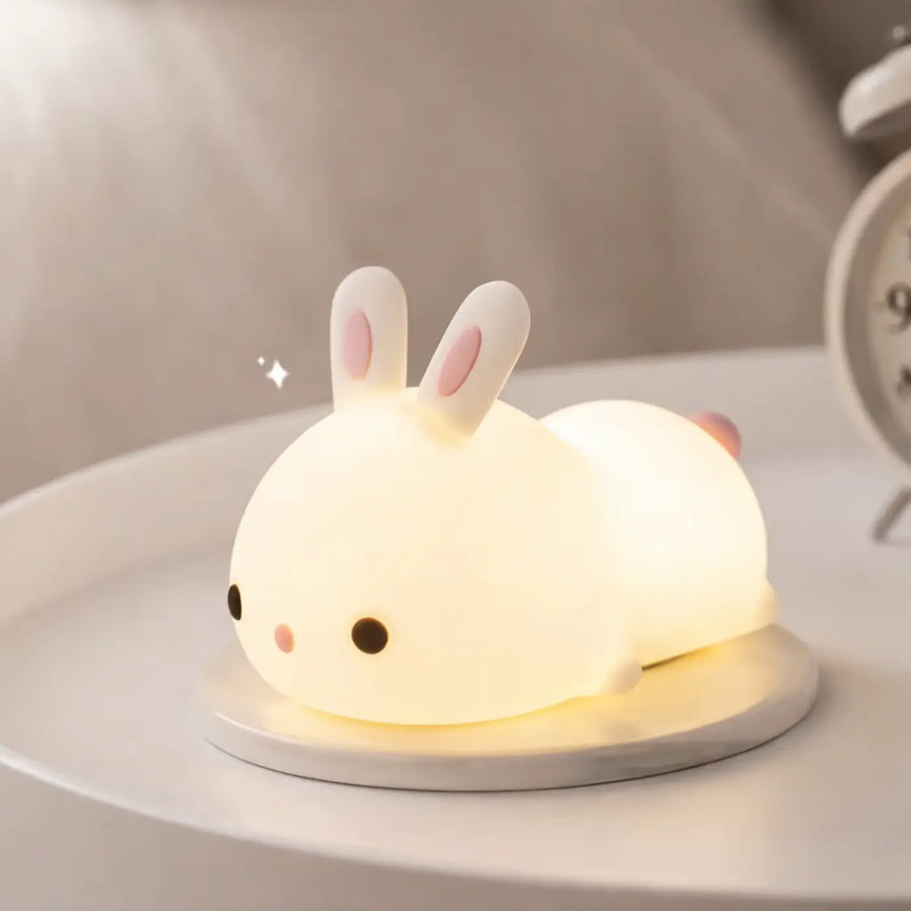 Veilleuse lapin souple pour un coin cocooning