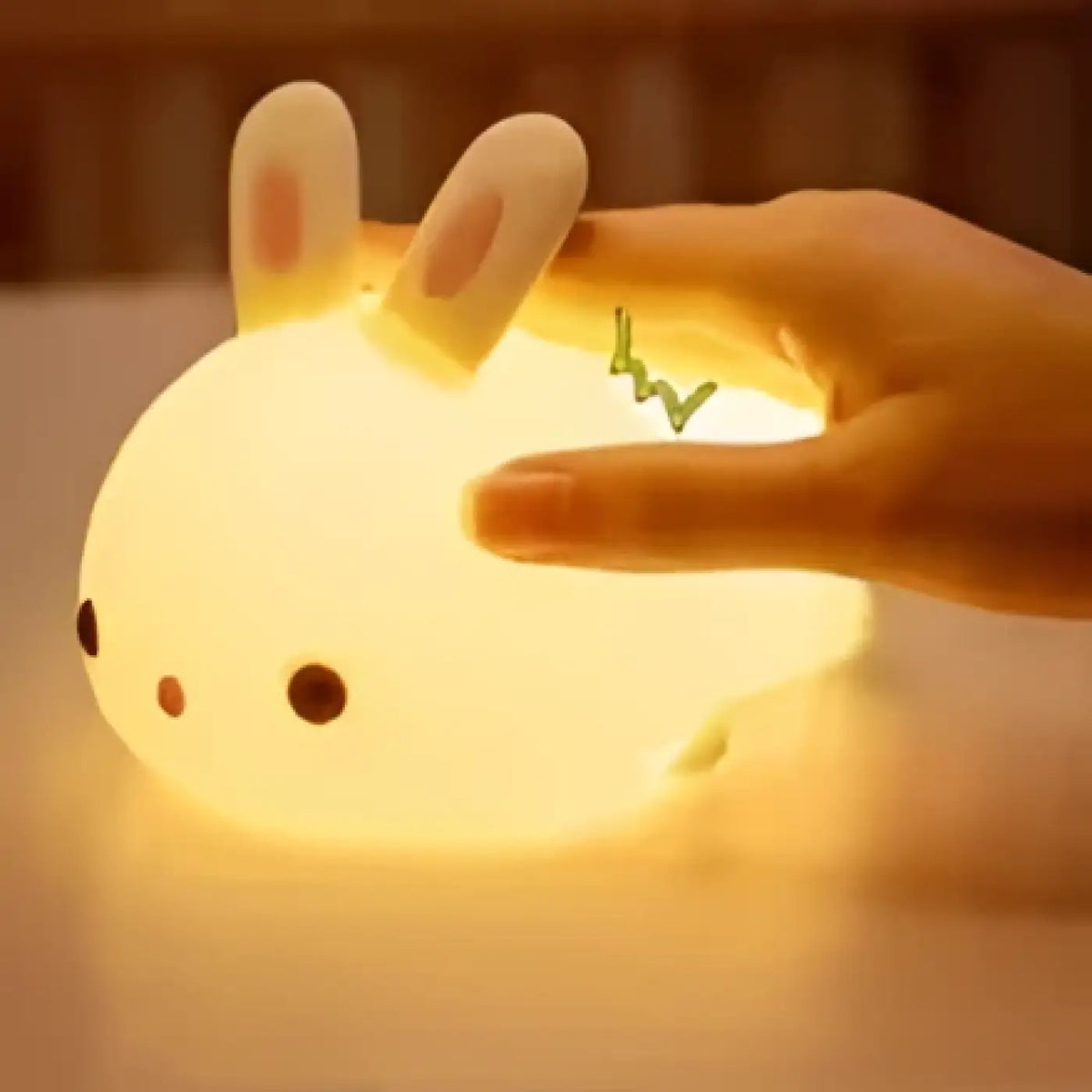 Veilleuse lapin souple pour un coin cocooning