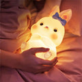 Veilleuse lapin pour chambre de fille, déco douce et pastel