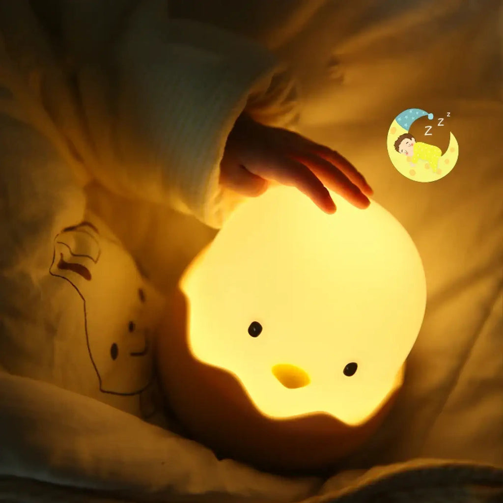 Veilleuse LED coquille d'œuf pour chambre de bébé, quatre modèles