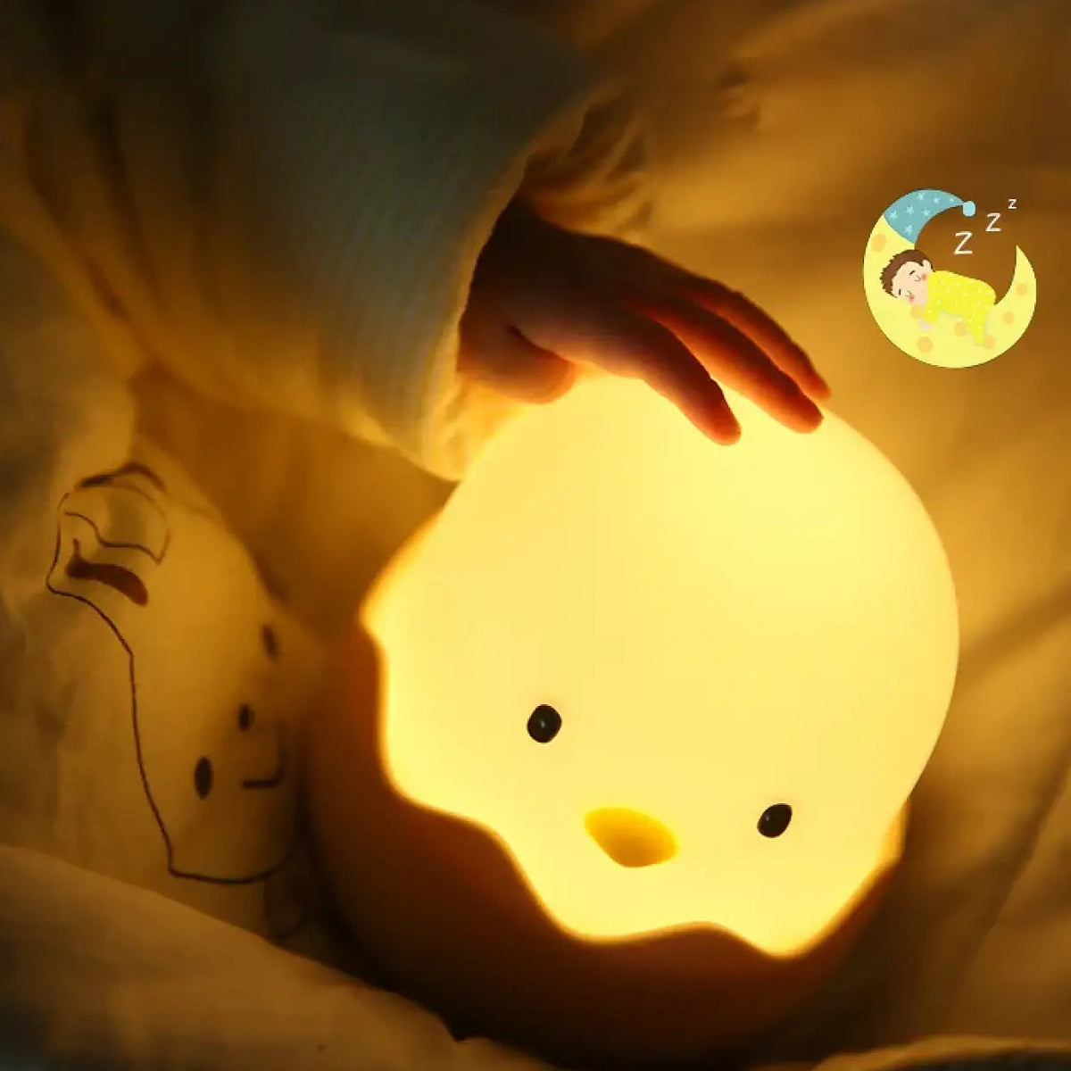 Veilleuse LED coquille d'œuf pour chambre de bébé, quatre modèles