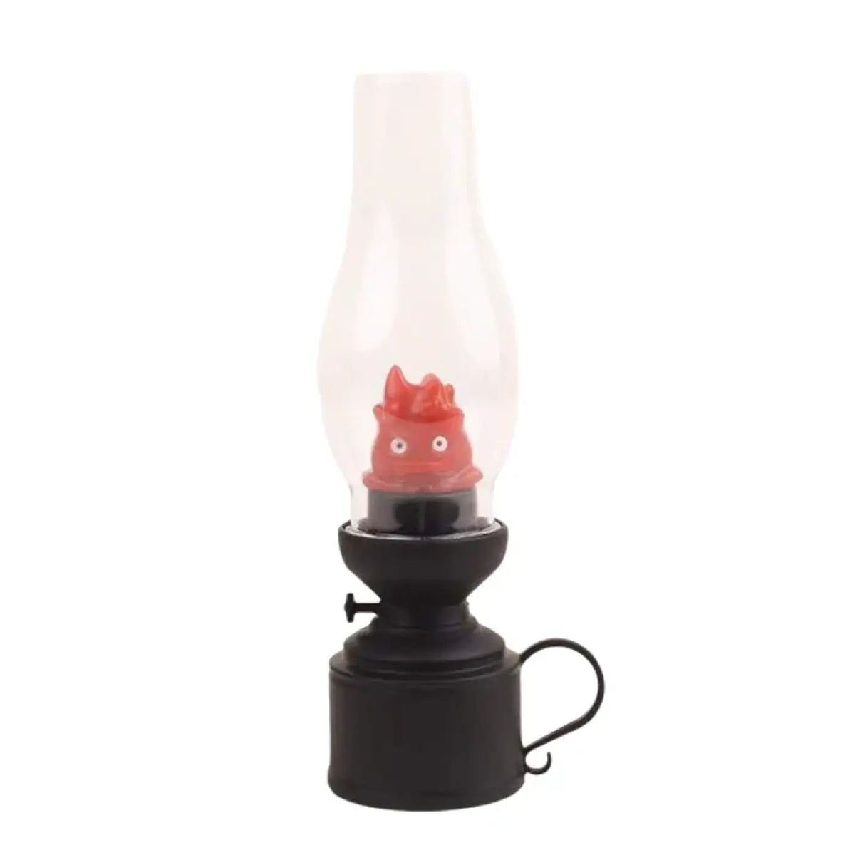 Veilleuse effet flamme façon lampe à pétrole, jaune ou rouge, rouge