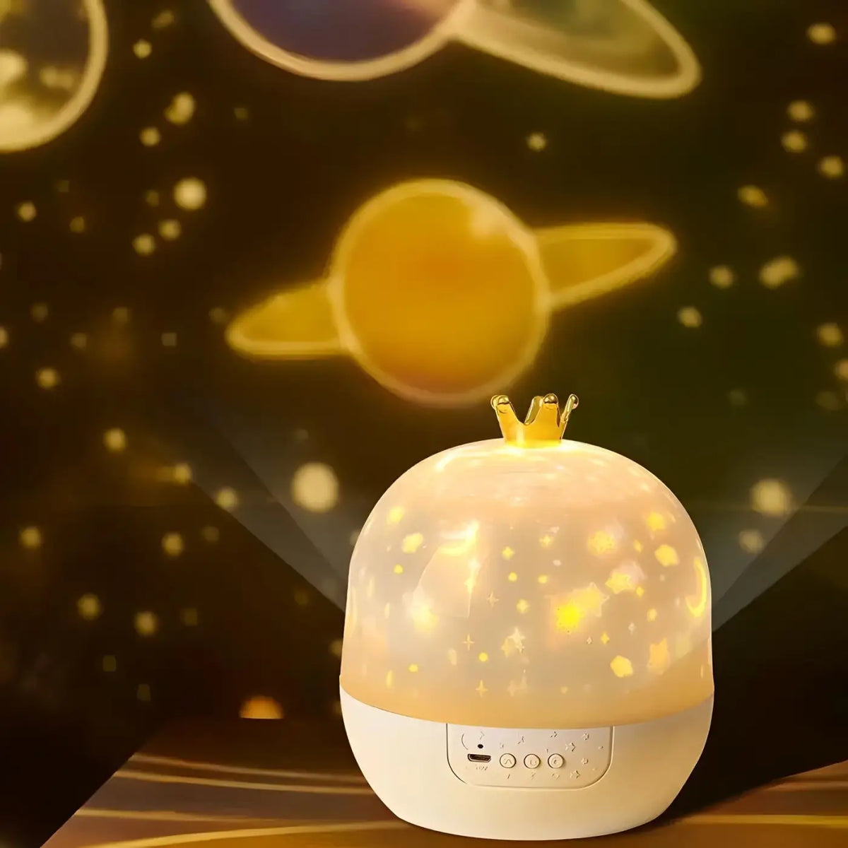 Veilleuse projecteur ciel étoilé et univers marin, en ABS