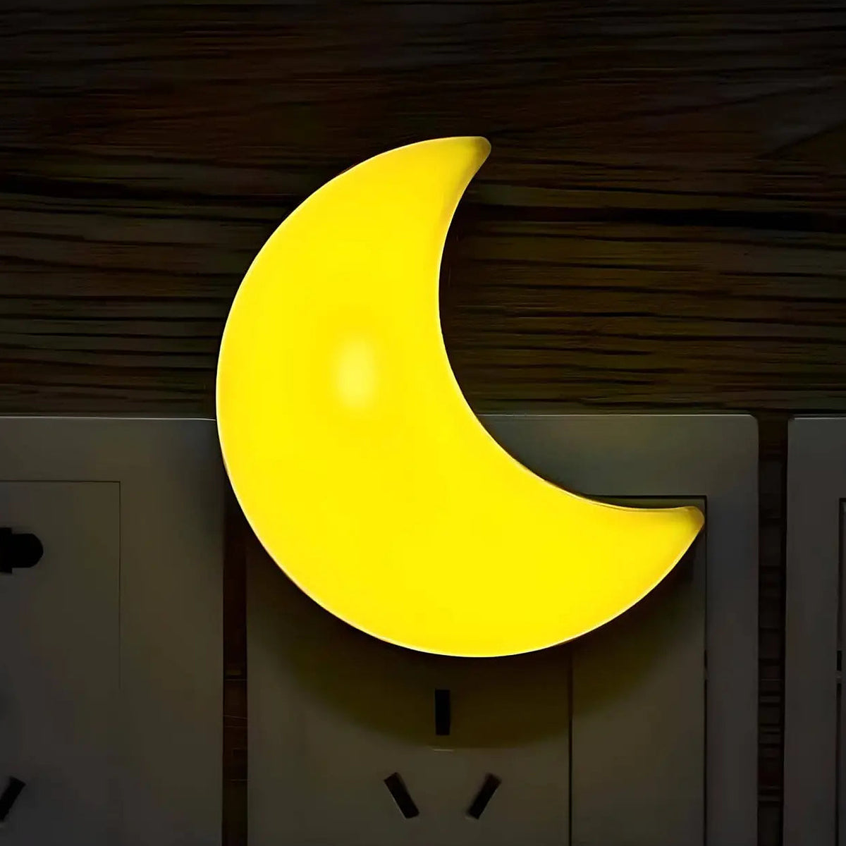 Veilleuse en forme de lune pour chambre d'enfant