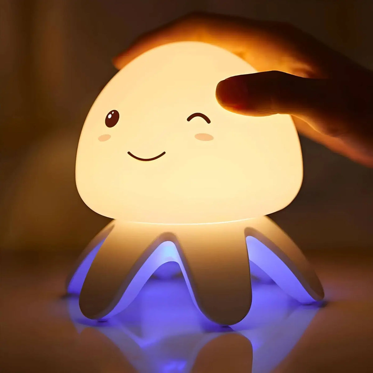 Veilleuse marine en silicone sans BPA, lumière et son