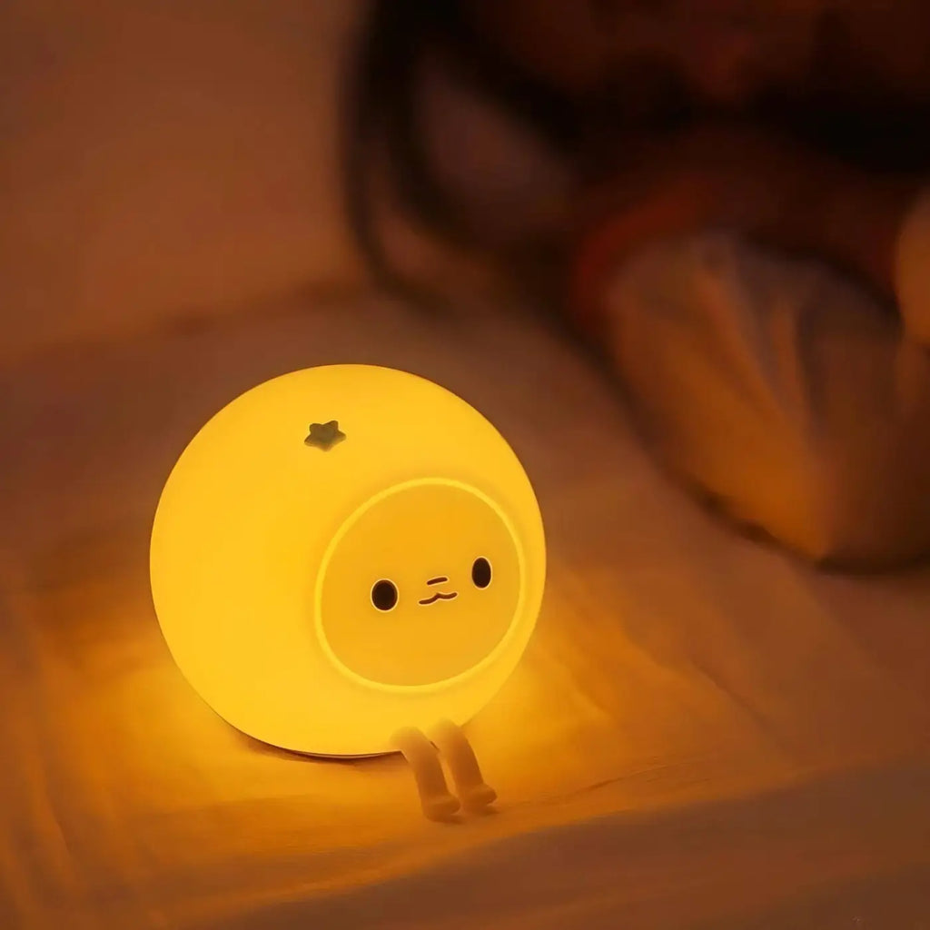 Veilleuse en silicone rechargeable à l'allure tendre