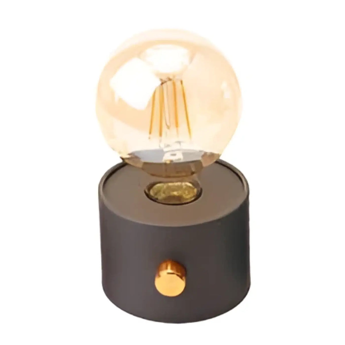 Veilleuse à ampoule apparente, vert, noir ou blanc, noir