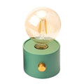 Veilleuse à ampoule apparente, vert, noir ou blanc, vert