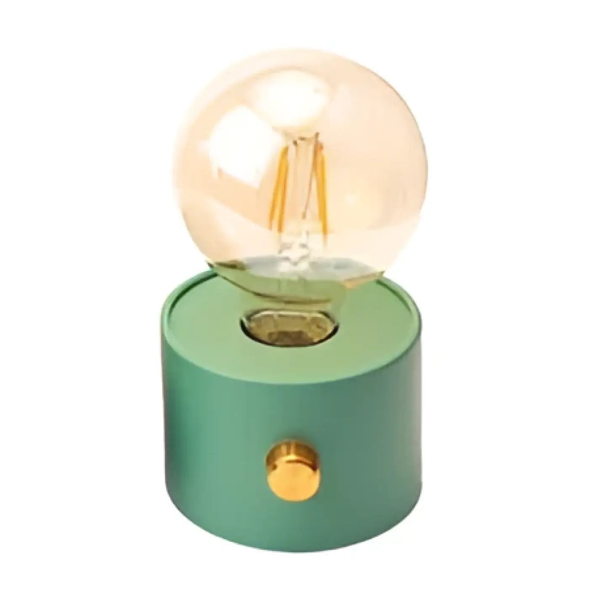 Veilleuse à ampoule apparente, vert, noir ou blanc, vert