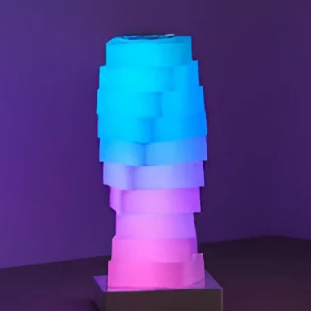 Veilleuse cube au design géométrique et moderne
