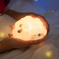 Veilleuse mouton en silicone, rose ou noir, rose