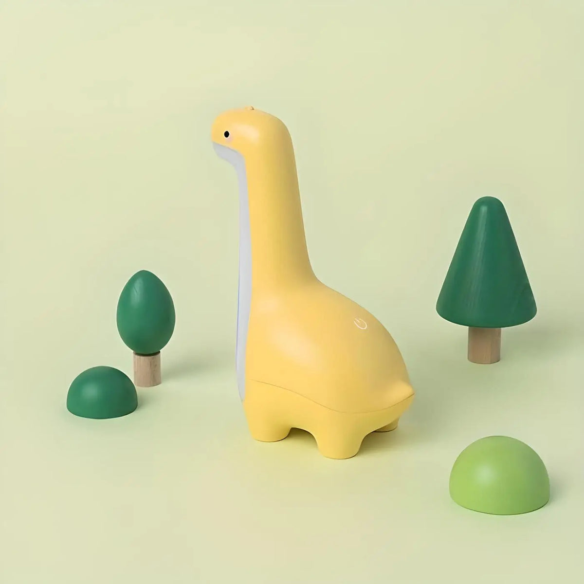 Veilleuse créature préhistorique, coloris vert, bleu ou jaune, jaune