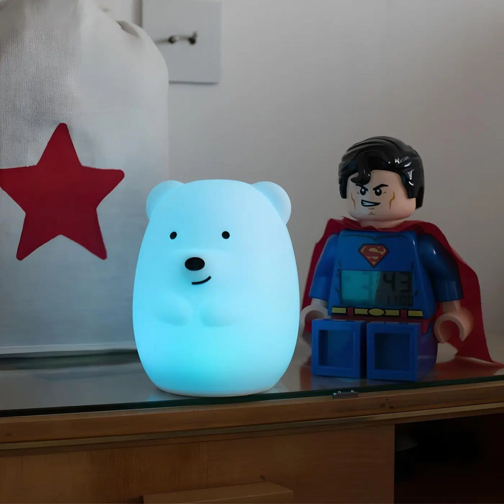 Veilleuse enfant en silicone doux, lumière de plusieurs couleurs