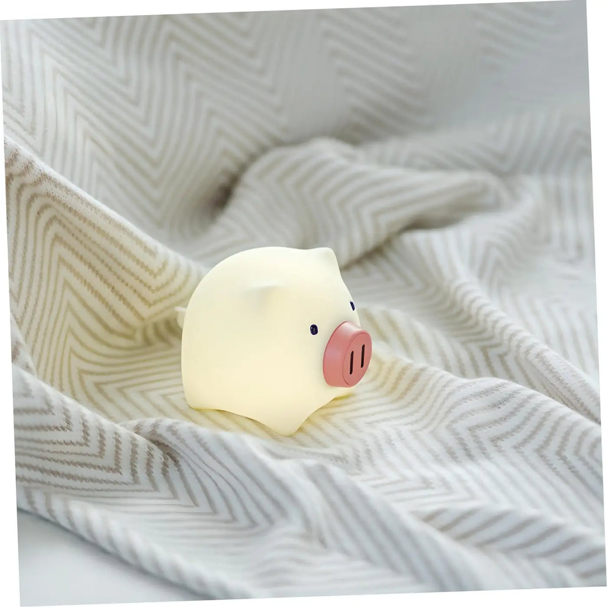 Veilleuse cochon à la couleur de lumière modulable