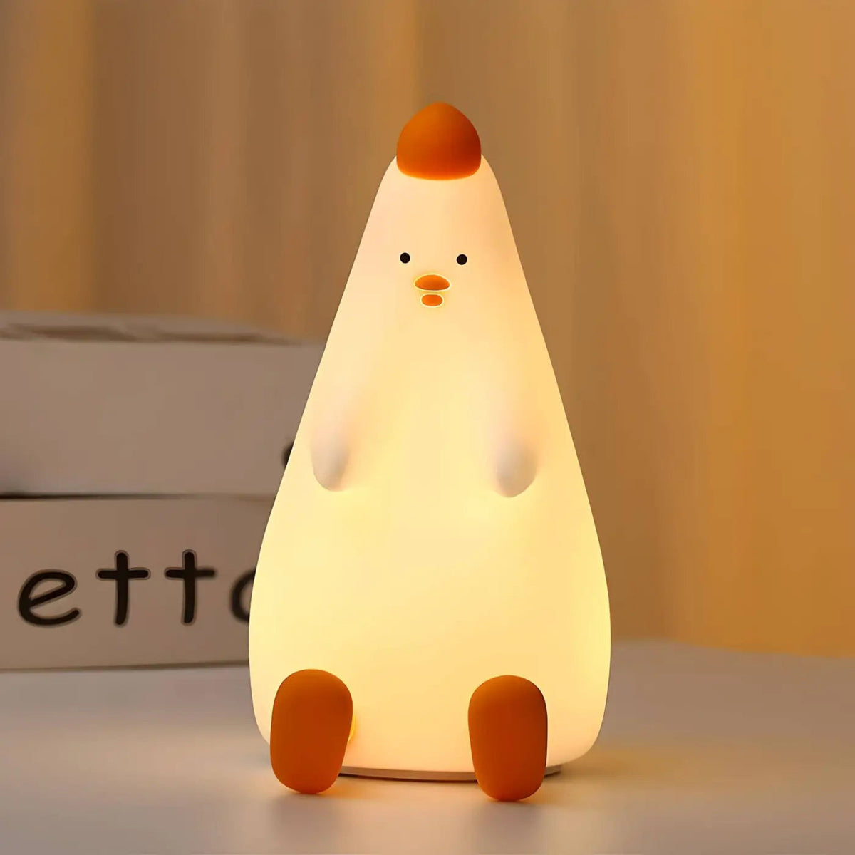 Veilleuse à silhouette simple et douce, lueur feutrée
