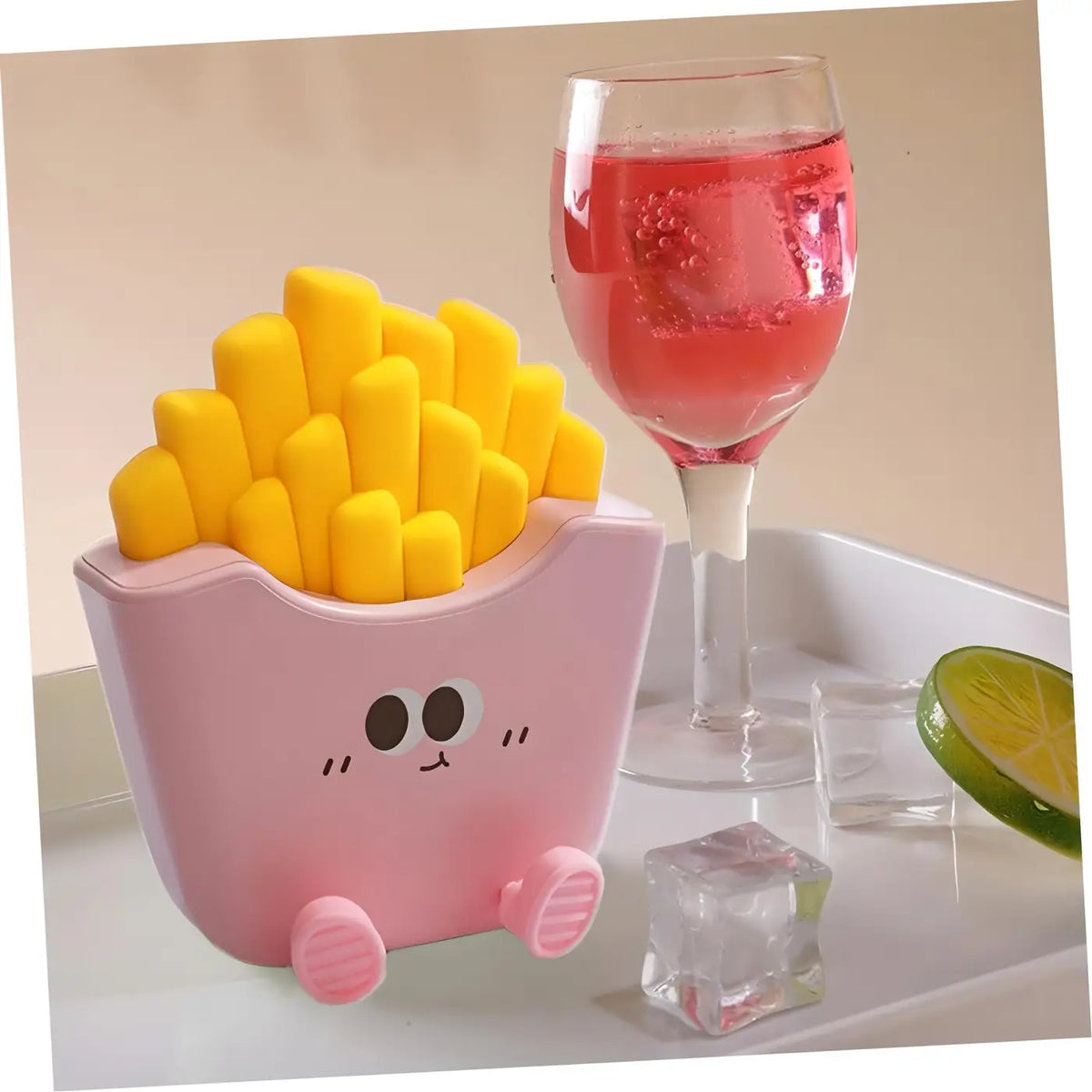 Veilleuse gourmande rechargeable USB, rouge, vert ou rose, rose