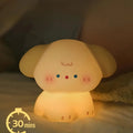 Veilleuse chien en silicone, lumière jaune tamisée, rechargeable